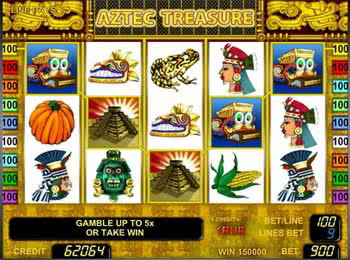 Бонусный игровой автомат Aztec Treasure 